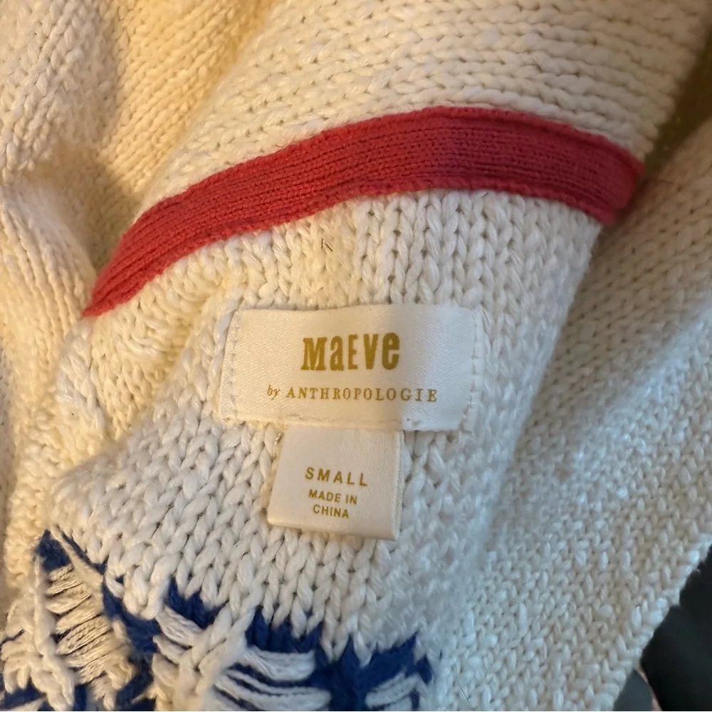 NWOT Maeve Lobster Shawl Cardigan - Picture 5 of 6